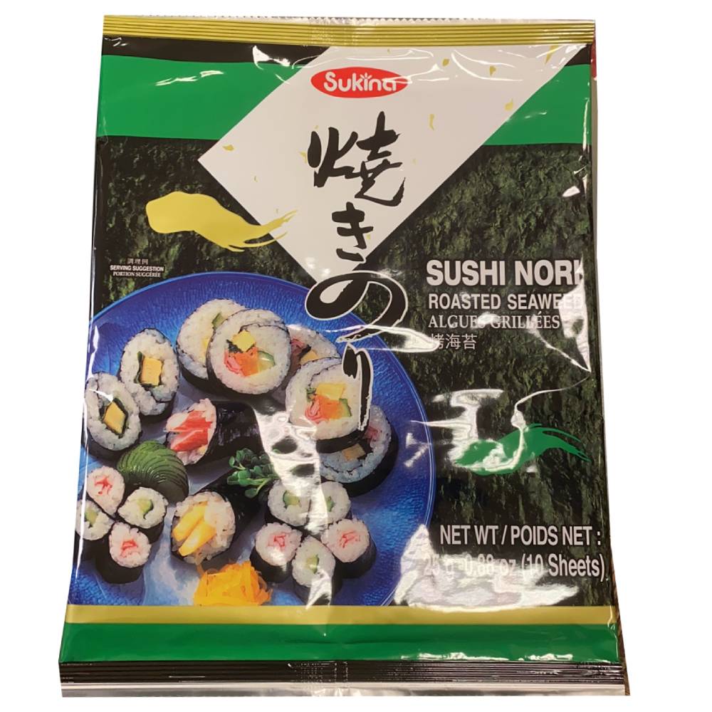Sukina 烤海苔(寿司海苔)10片装(0.88oz)