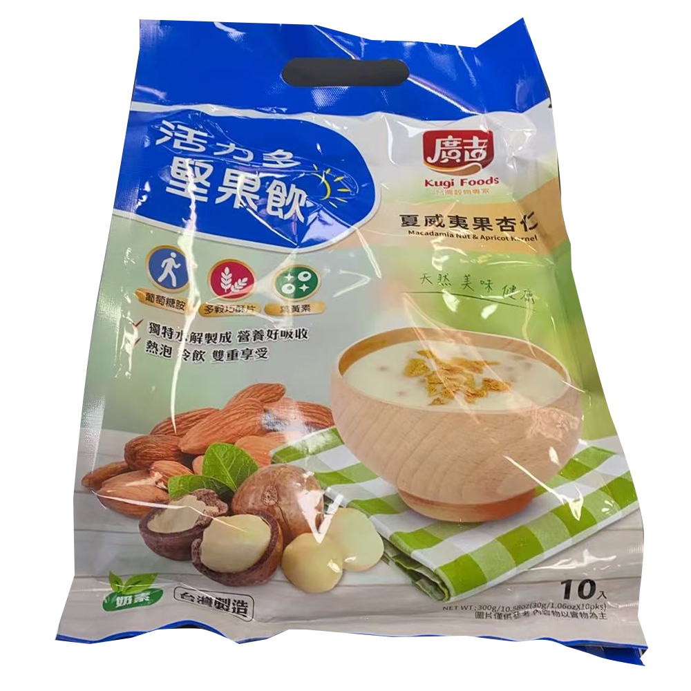 广吉活力多坚果饮 夏威夷果杏仁 300g/10.58oz
