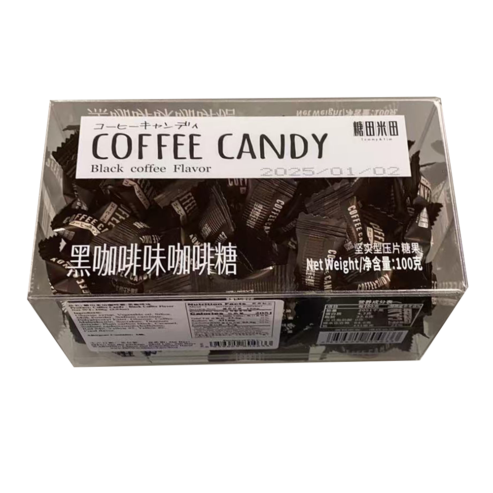 糖田米田坚实型压片糖果 - 黑咖啡味咖啡糖100g