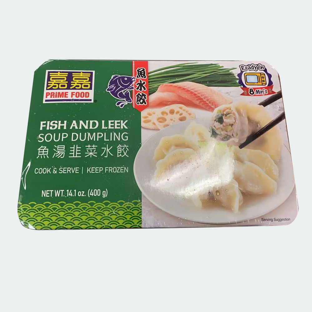 嘉嘉 灌汤水饺 - 鱼汤韭菜水饺 14.1oz/400g