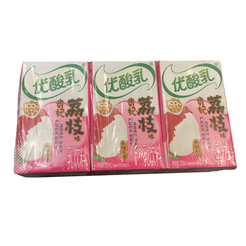伊利优酸乳 - 贵妃荔枝味 1 排(6 * 250 mL)