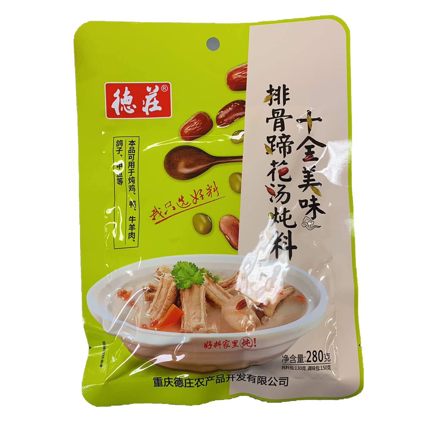 德庄 十全美味排骨蹄花汤炖料 280g