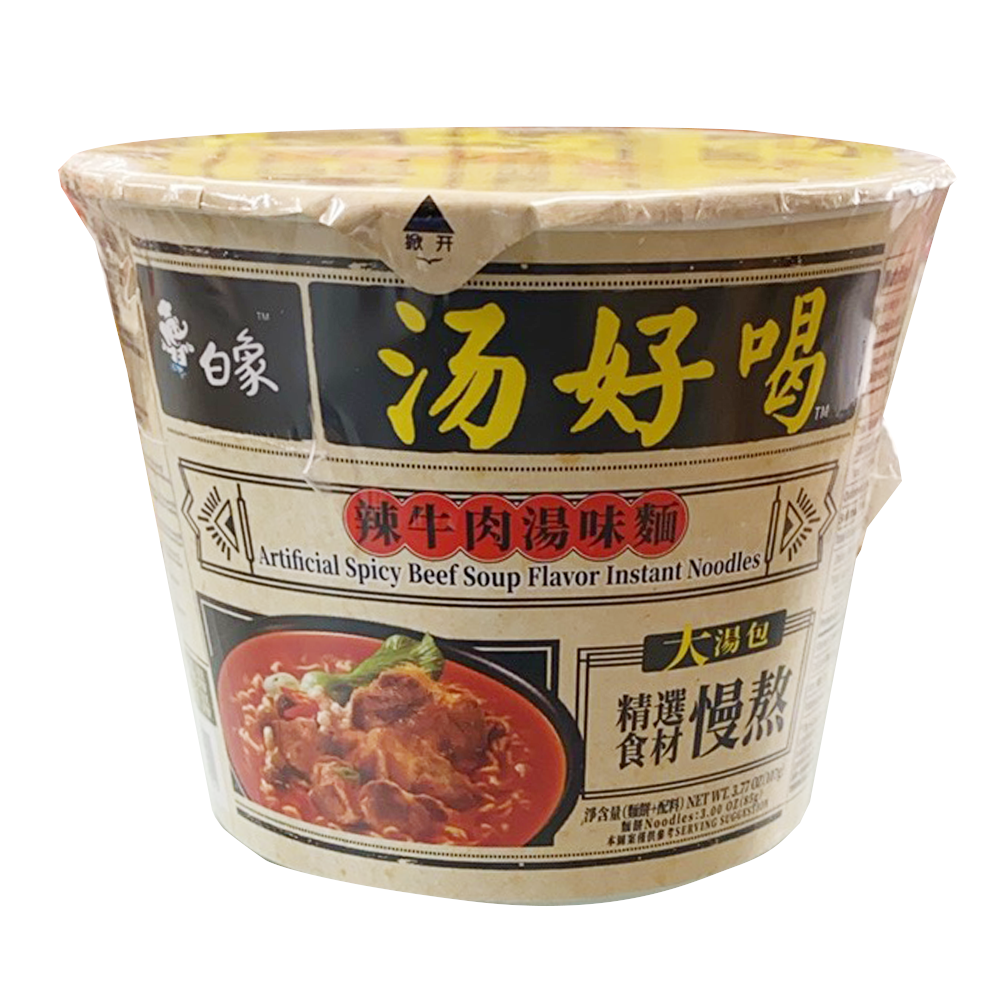 白象 辣牛肉汤味面 3.77 OZ