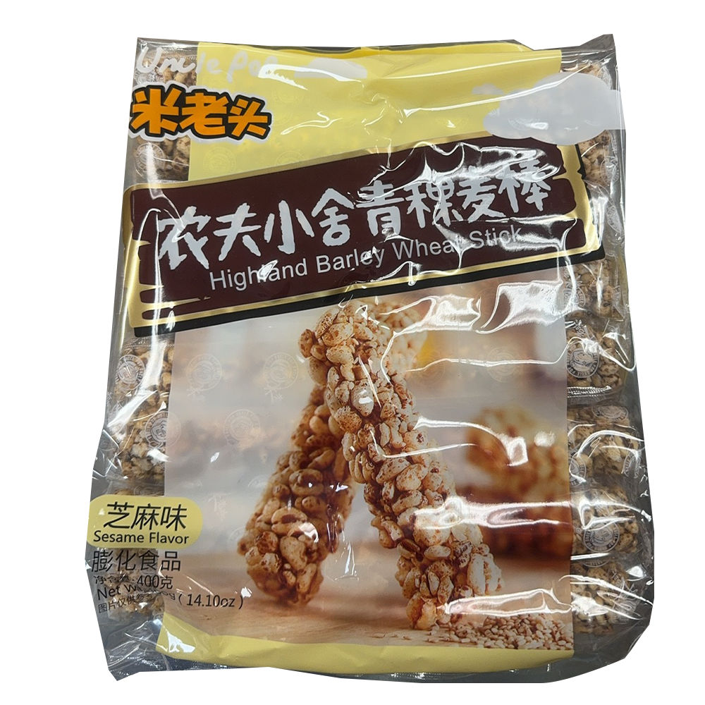 米老头 农夫小舍 青稞麦棒-芝麻味 400g