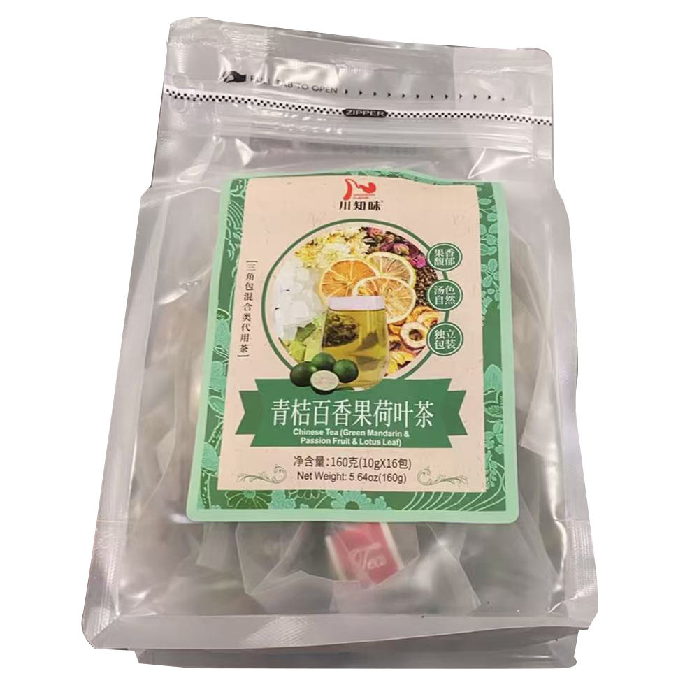 川知味 青桔百香果荷叶茶 5.64oz