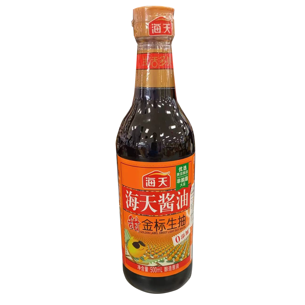 海天酱油 甜金标生抽 500ml