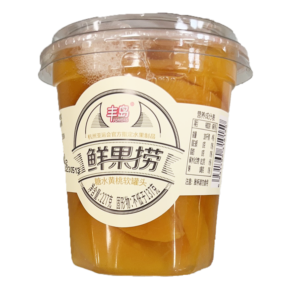 丰岛 鲜果捞 糖水黄桃软罐头 227g