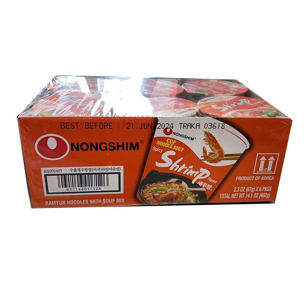 NONGSHIM 农心 辛拉面 汤杯 2.3 OZ*6
