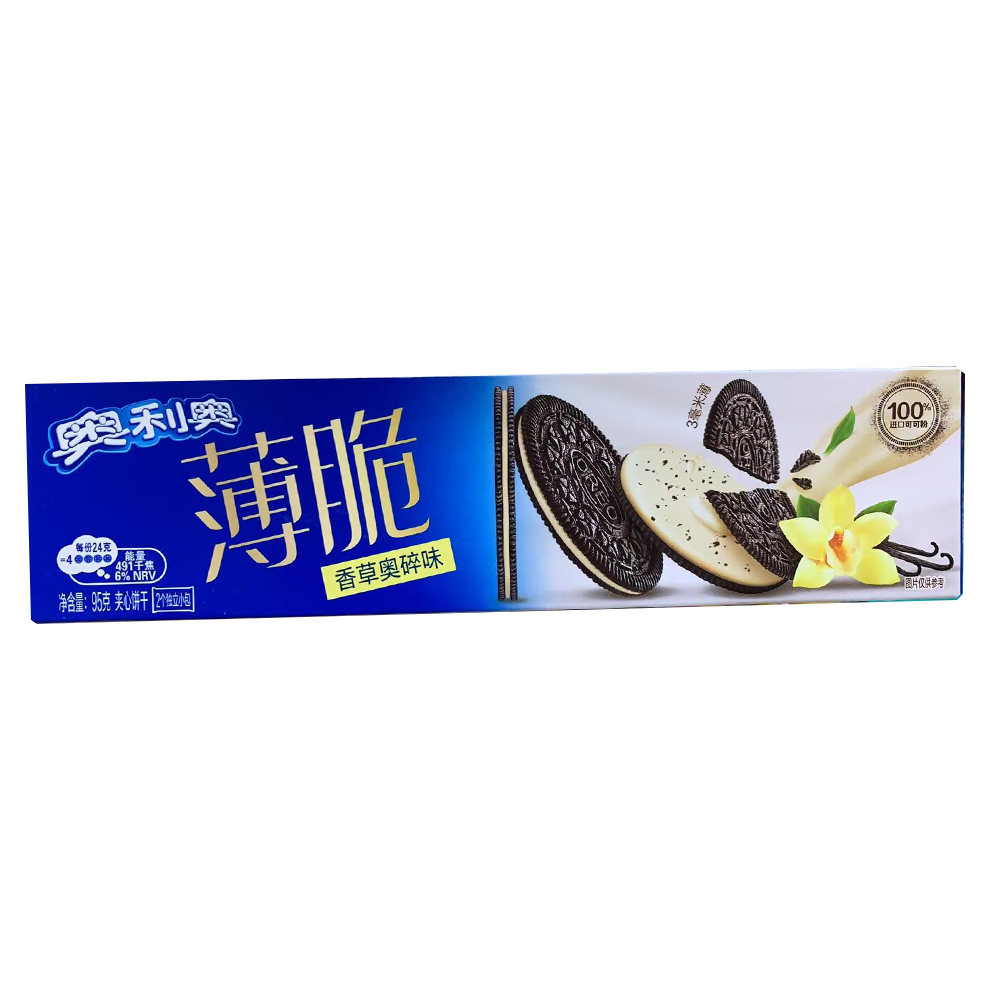 Oreo奥利奥夹心饼干系列 - 薄脆 香草奥碎味 95g