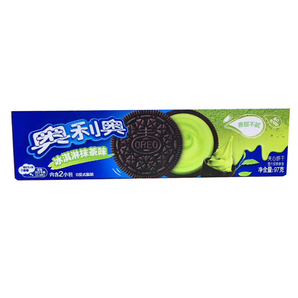 Oreo奥利奥夹心饼干系列 - 冰淇淋抹茶味 97g
