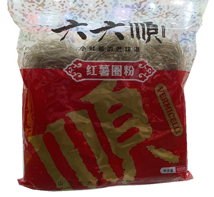 六六顺红薯圈粉 500g