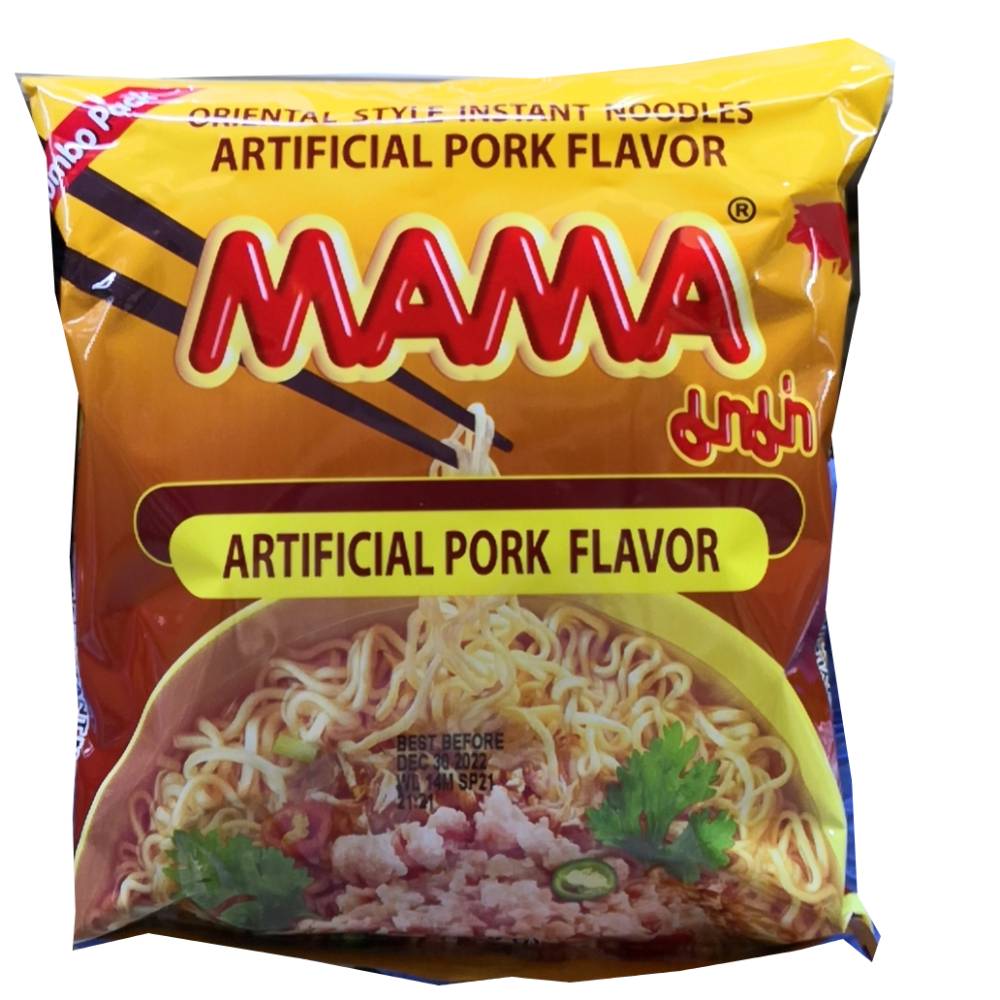 Mama Oriental Style Instant Noodles Artificial Pork Flavor 3.17oz