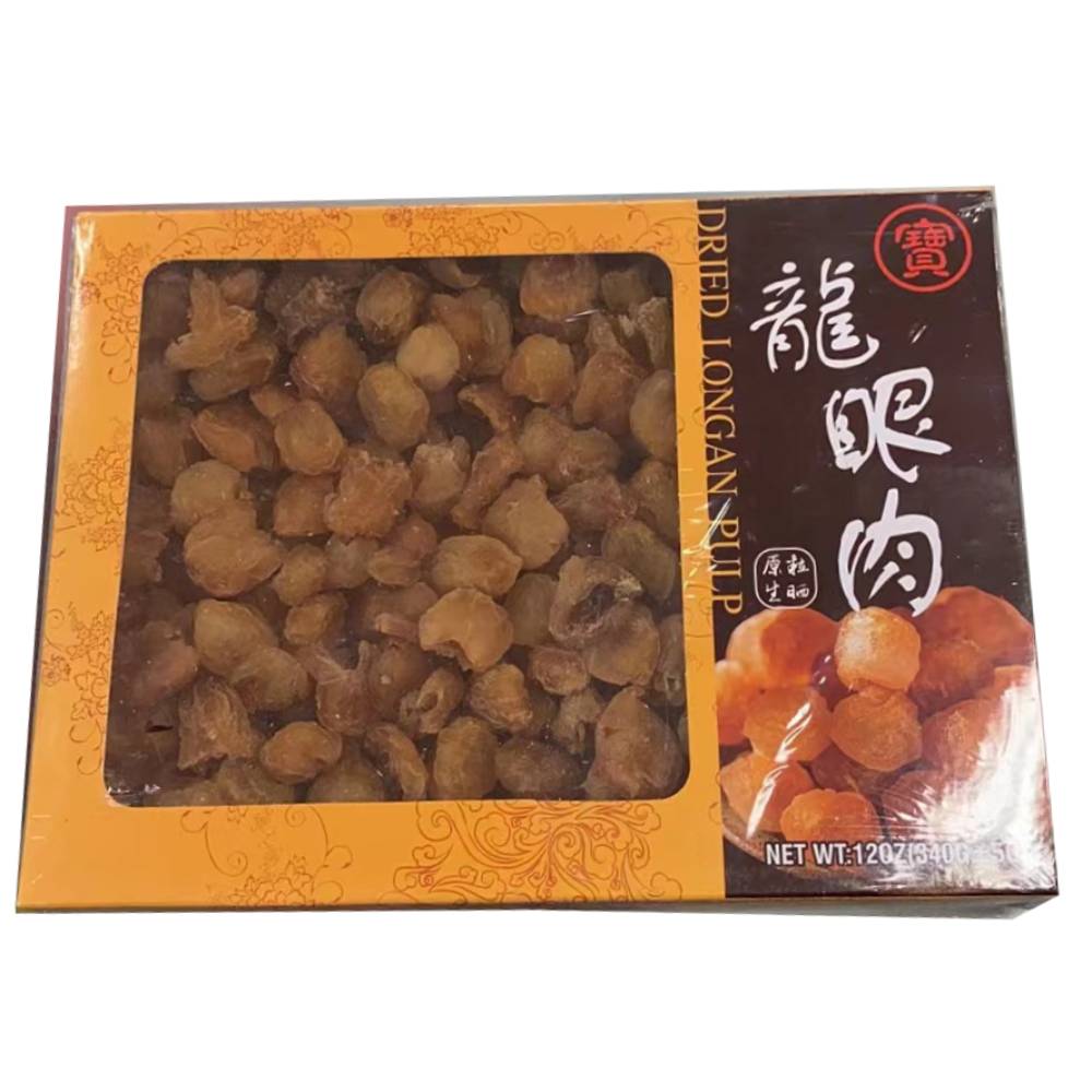 宝牌 - 原粒生晒龙眼肉(盒装)12 OZ