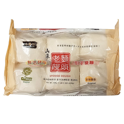 小巷口老面馒头-原味面香 600g