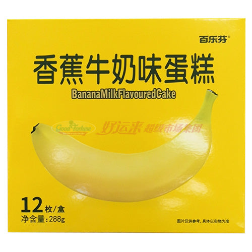 百乐芬 香蕉牛奶味蛋糕 288g