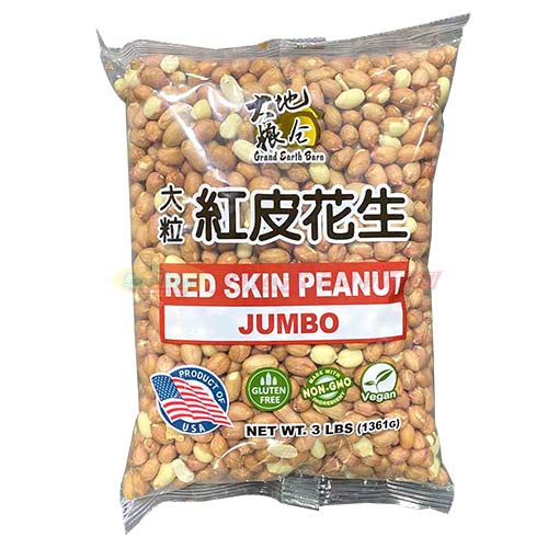 大地粮仓 红皮花生米 3 LB