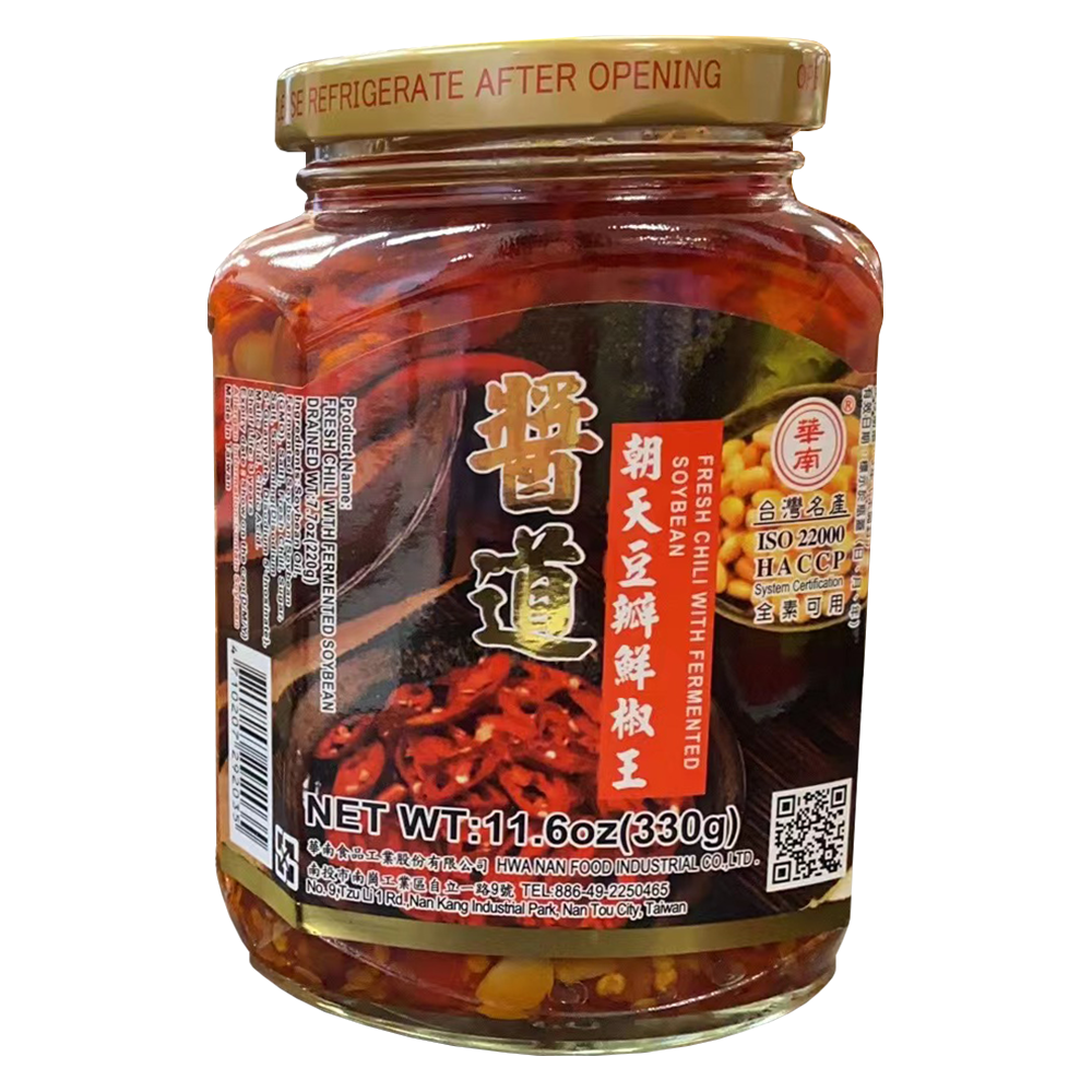 华南酱道 - 朝天豆瓣鲜椒王 330g