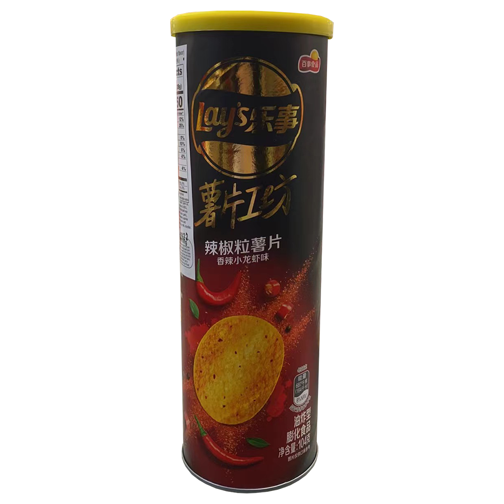 乐事薯片工坊 - 辣椒粒薯片香辣小龙虾味 104g