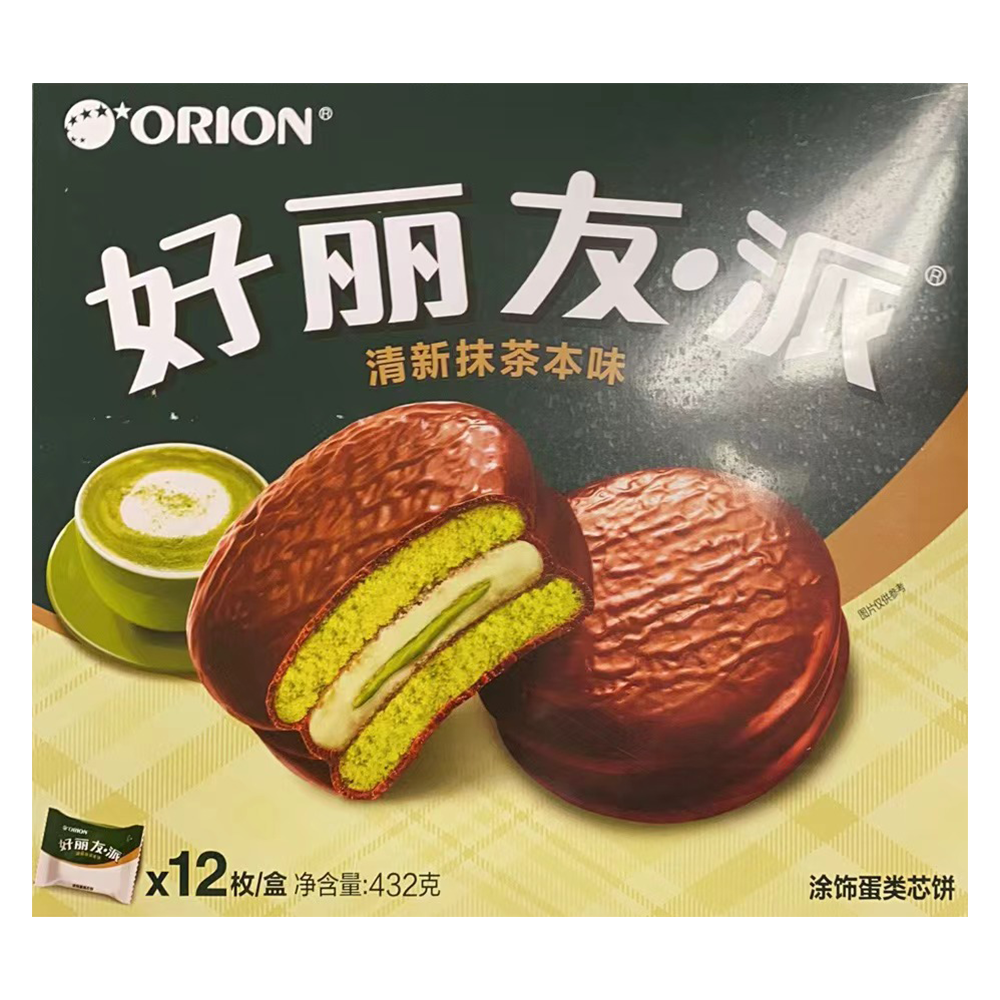 Orion 好丽友派系列 - 清新抹茶本味 432g