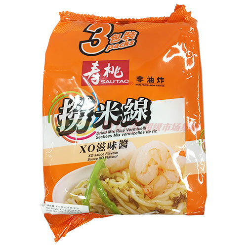 寿桃牌非油炸捞米线-XO滋味酱(冷冻3包装) 225g*3