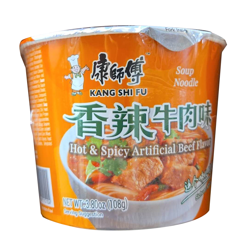康师傅杯面系列 - 香辣牛肉面 1 桶 108g