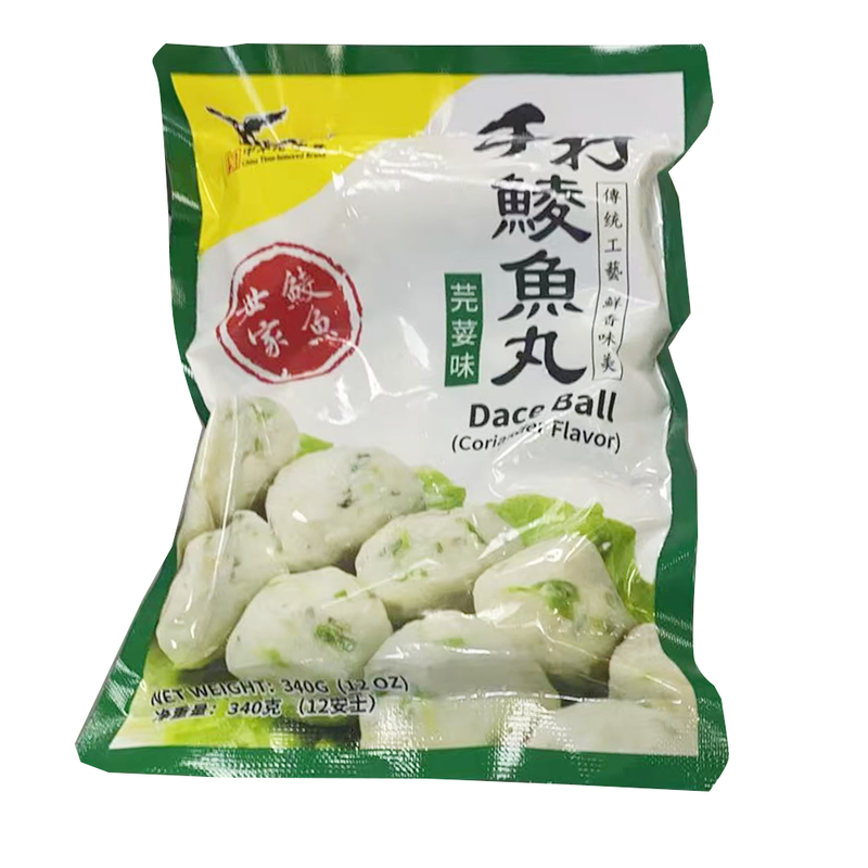 鹰金钱 手打鲮鱼丸-芫妥味 12 OZ