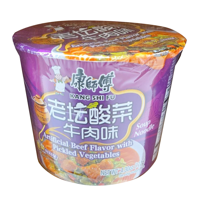 康师傅杯面系列 - 老坛酸菜牛肉味 1 桶 122g