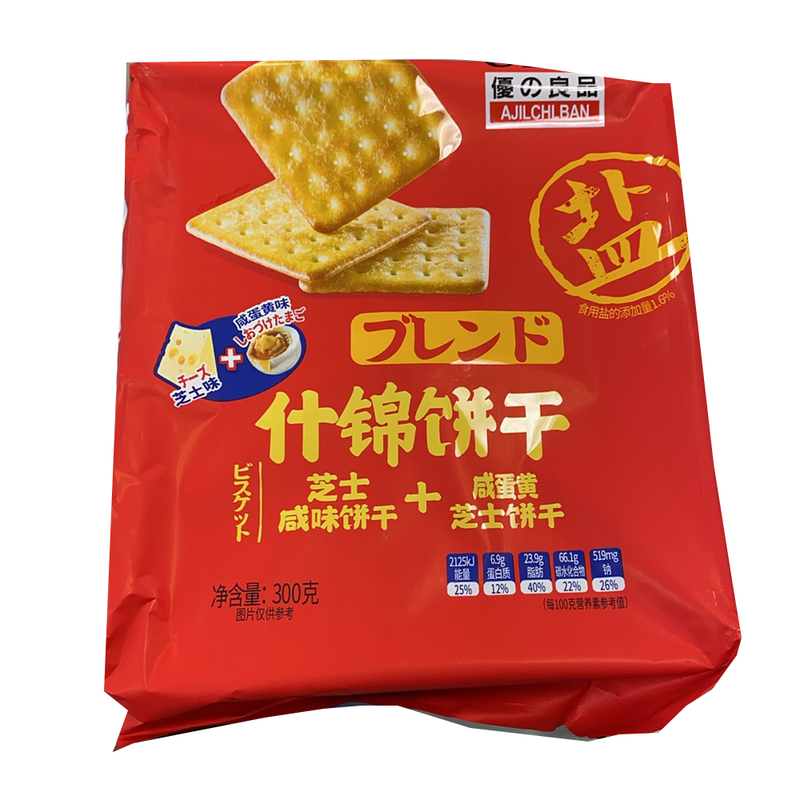 什锦饼干 芝士咸味饼干＋咸蛋黄芝士饼干  300g