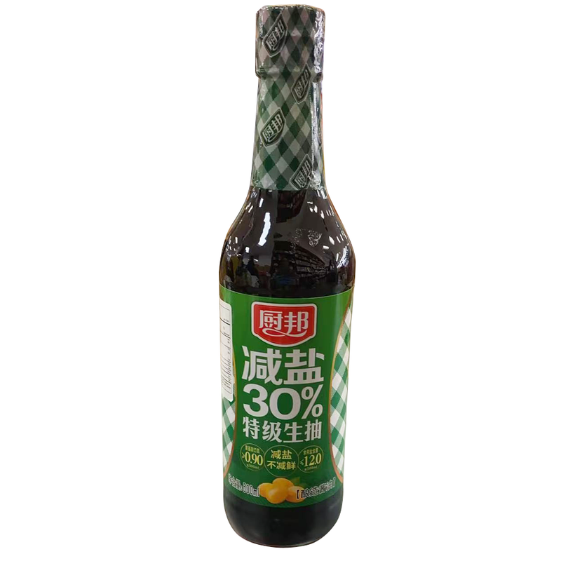 厨邦 减盐30%特级生抽 500ml