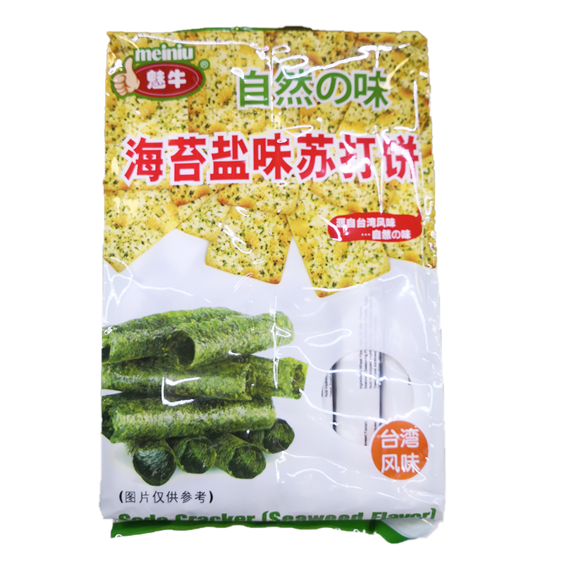 魅牛 海苔盐味苏打饼干 390g