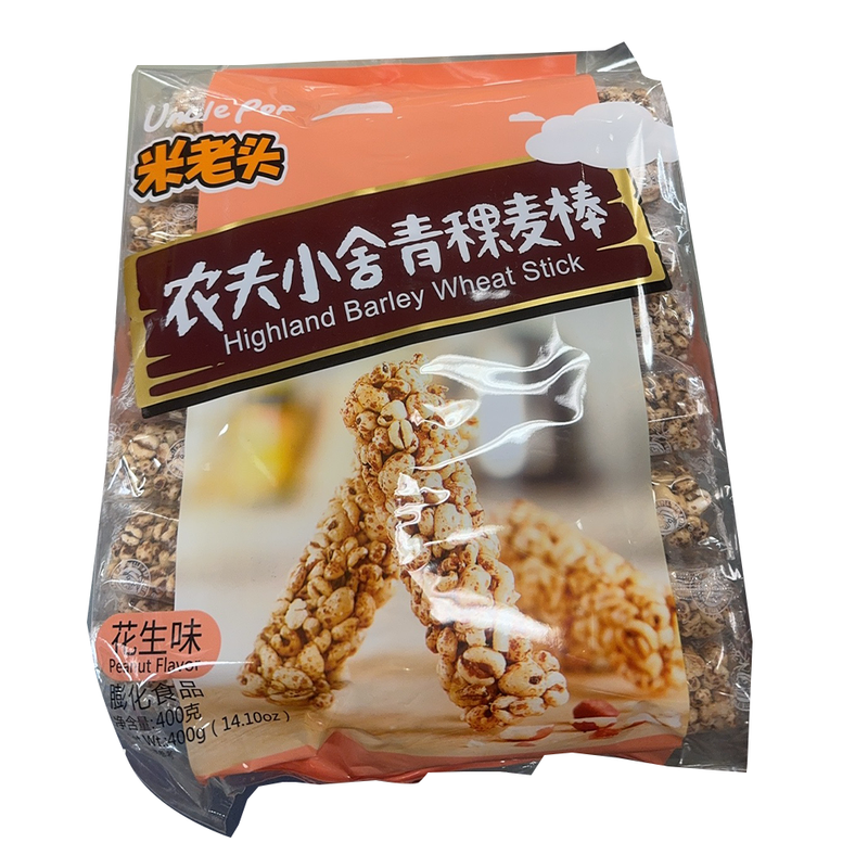 米老头 农夫小舍 青稞麦棒-花生味 400g