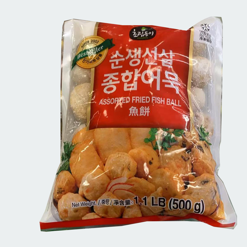 韩国 鱼饼 什锦鱼丸  500g/1.1lb