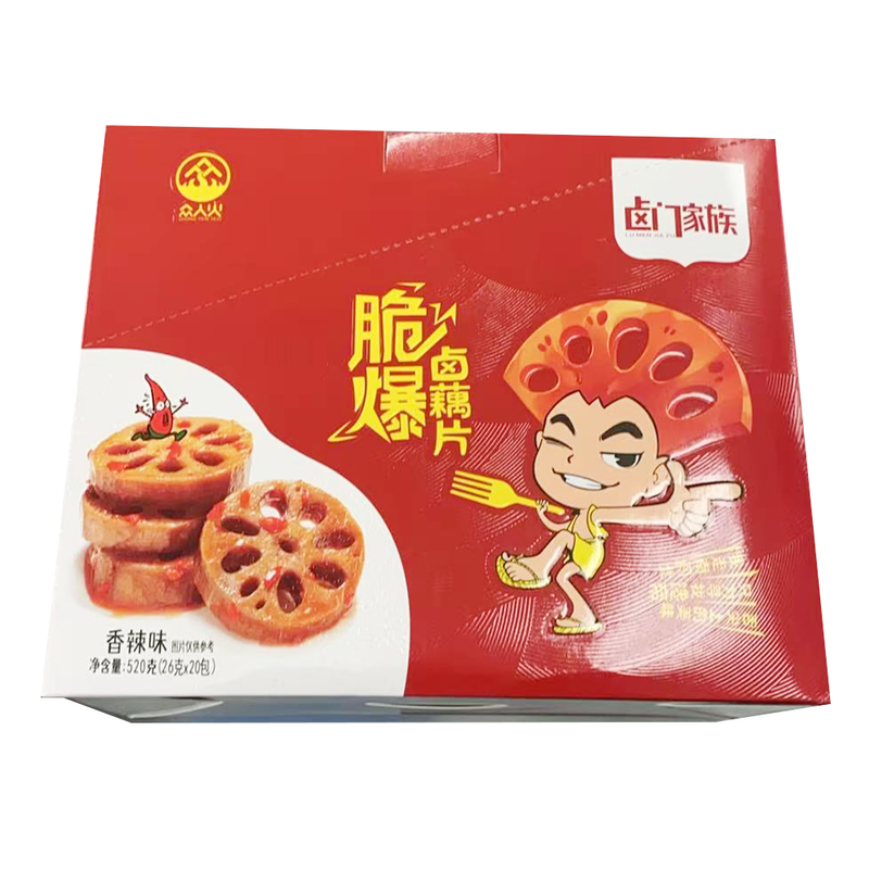 众人火 脆爆卤藕片 520g