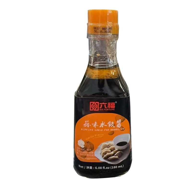 六福 - 蒜味水饺酱 6.08 Fl.oz/180ml
