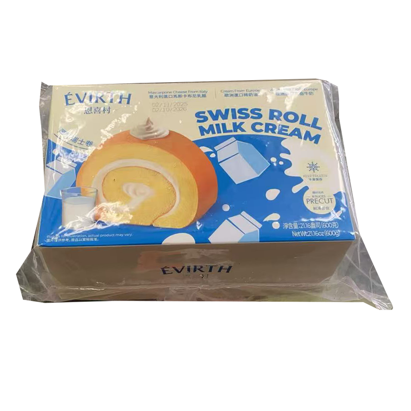 恩喜村 厚乳瑞士卷 600g