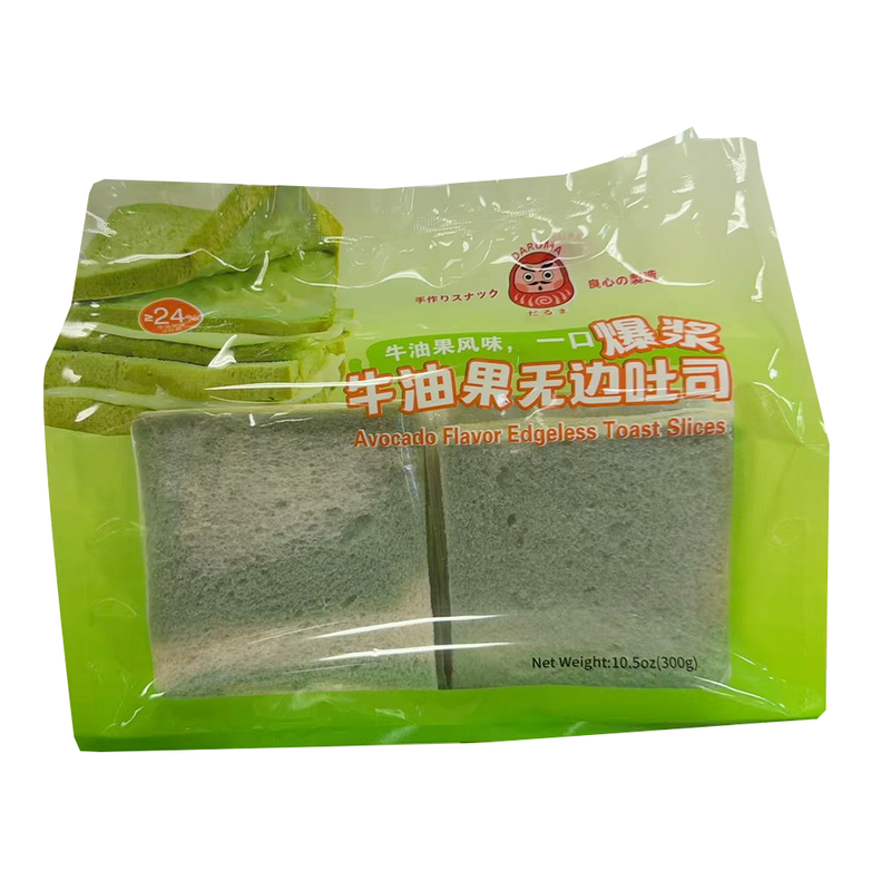 DARUMA 一口爆浆牛油果无边吐司 牛油果风味 10.5oz/300g