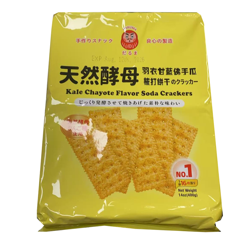 DARUMA 天然酵母饼干 羽衣甘蓝佛手瓜梳打饼干 14oz