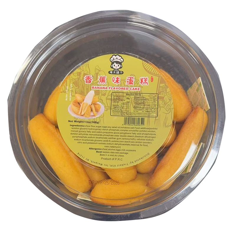晴天铺子 香蕉味蛋糕 368g/13oz