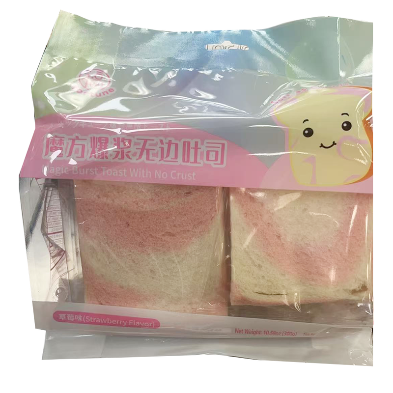 fortune 福牌 魔方爆浆无边吐司 草莓味 10.58oz/300g
