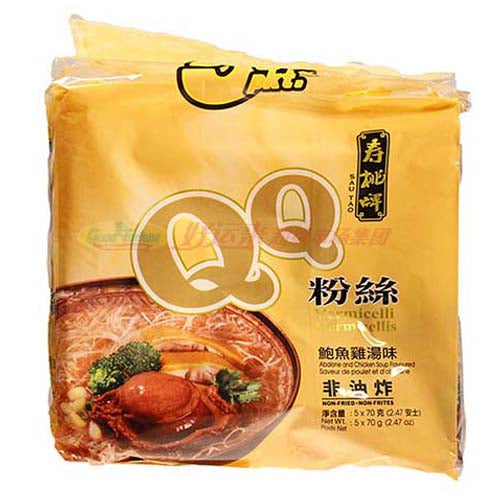 寿桃QQ粉丝 - 鲍鱼鸡汤味 70g * 5