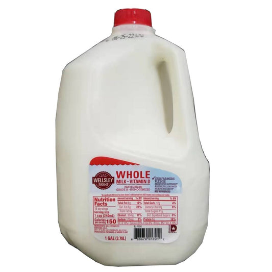 Wellsley 全脂牛奶 1 GAL（红瓶）