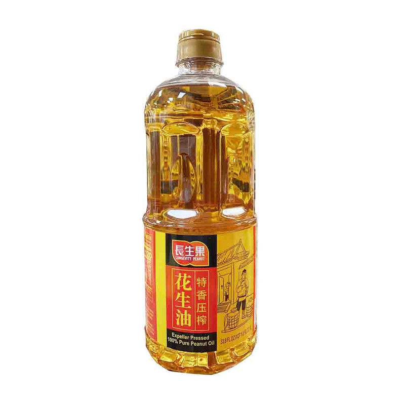 长生果 特香压榨花生油（小瓶）  33.8FL OZ
