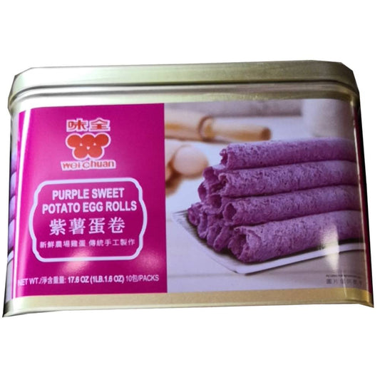 味全蛋卷 - 紫薯（（铁罐装）17.6 OZ