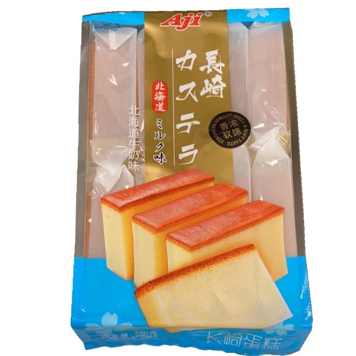 Aji 长崎蛋糕 - 北海道牛奶味 330g