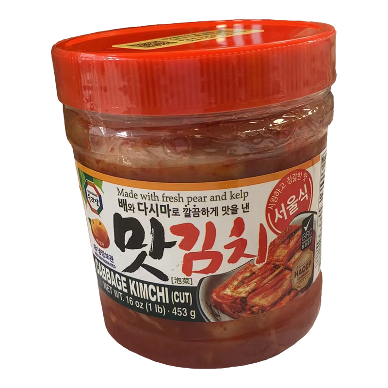 韩国泡菜 Surasang - Cabbage Kimchi (Cut) (Made With Fresh Pear And Kelp) 453g