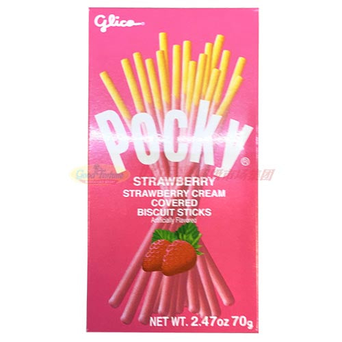 Pocky固力果百奇草莓味饼干棒 2.47OZ