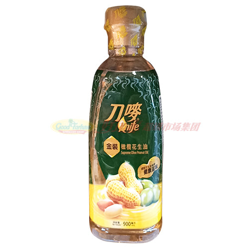 刀唛金装橄榄花生油  900ml