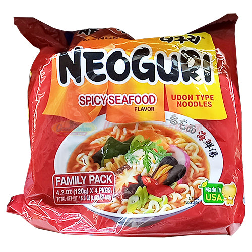 NONGSHIM 农心 辣海鲜汤乌龙面 4.2 OZ*4