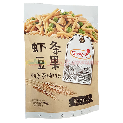 花心子鲜虾味虾条豆果 70g