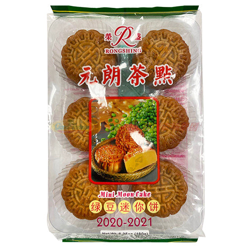 荣盛元朗茶点 - 绿豆迷你月饼（小包） 6.35 OZ